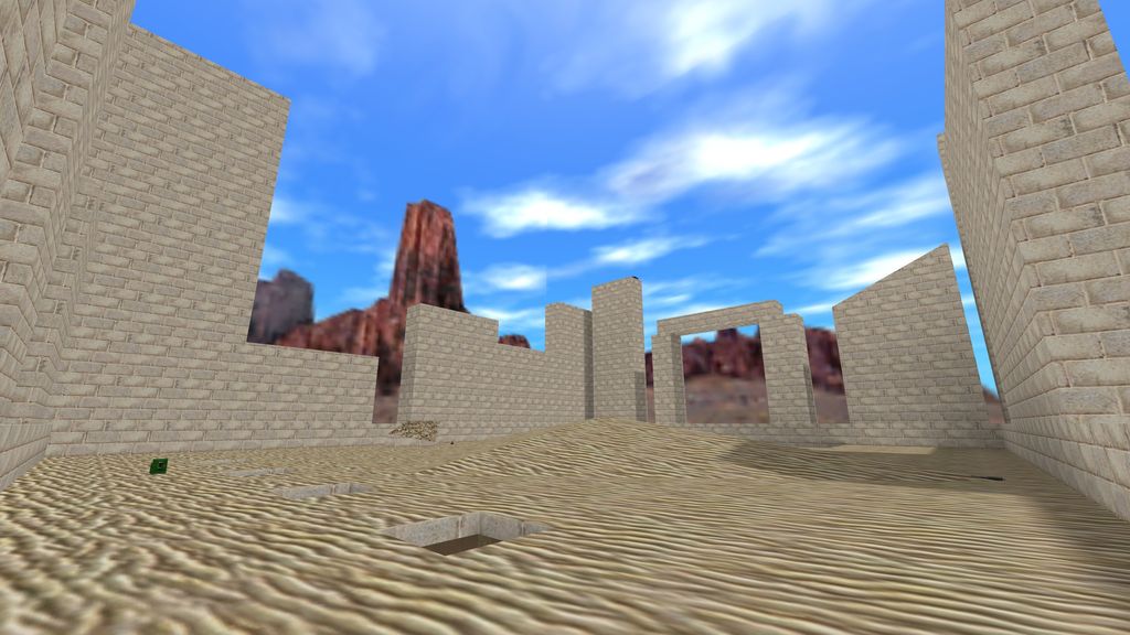 sunlit Half-Life Deathmatch Map