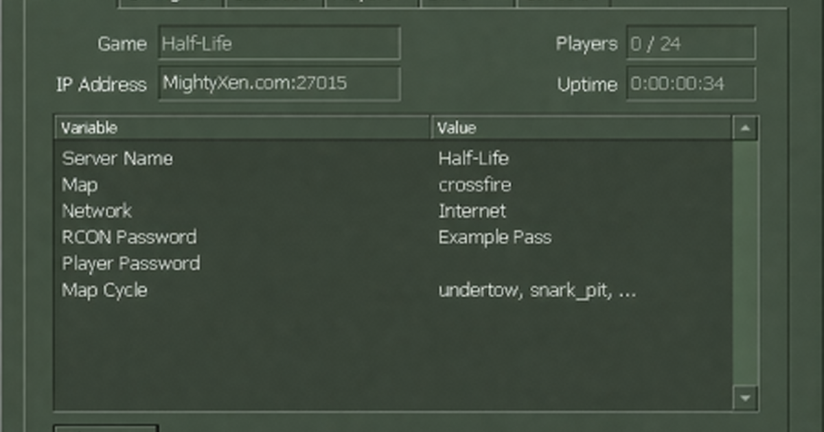 Half-Life Dedicated Server